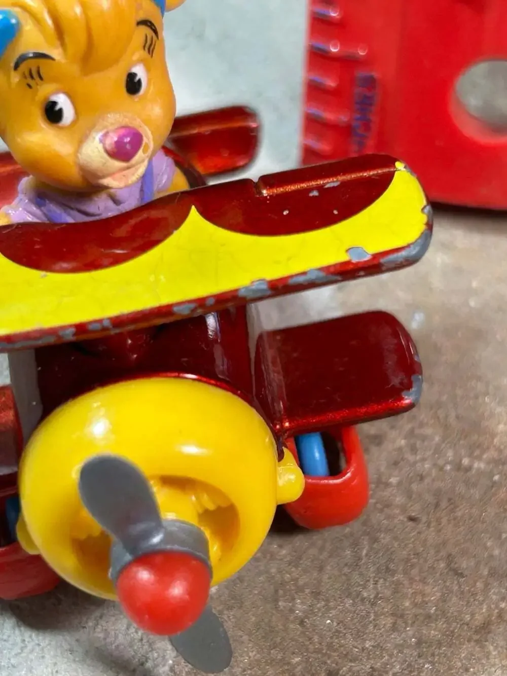 Talespin Molly Cunningham Figure Metal Plane Toy Vintage Disney Afternoon 1989